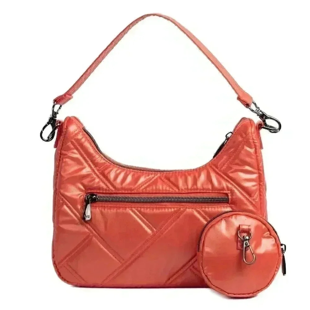 LUG 'Curtsy Mini' Crossbody / Shoulder Bag / Top Handle Bag - Metallic P… - Picture 4 of 16